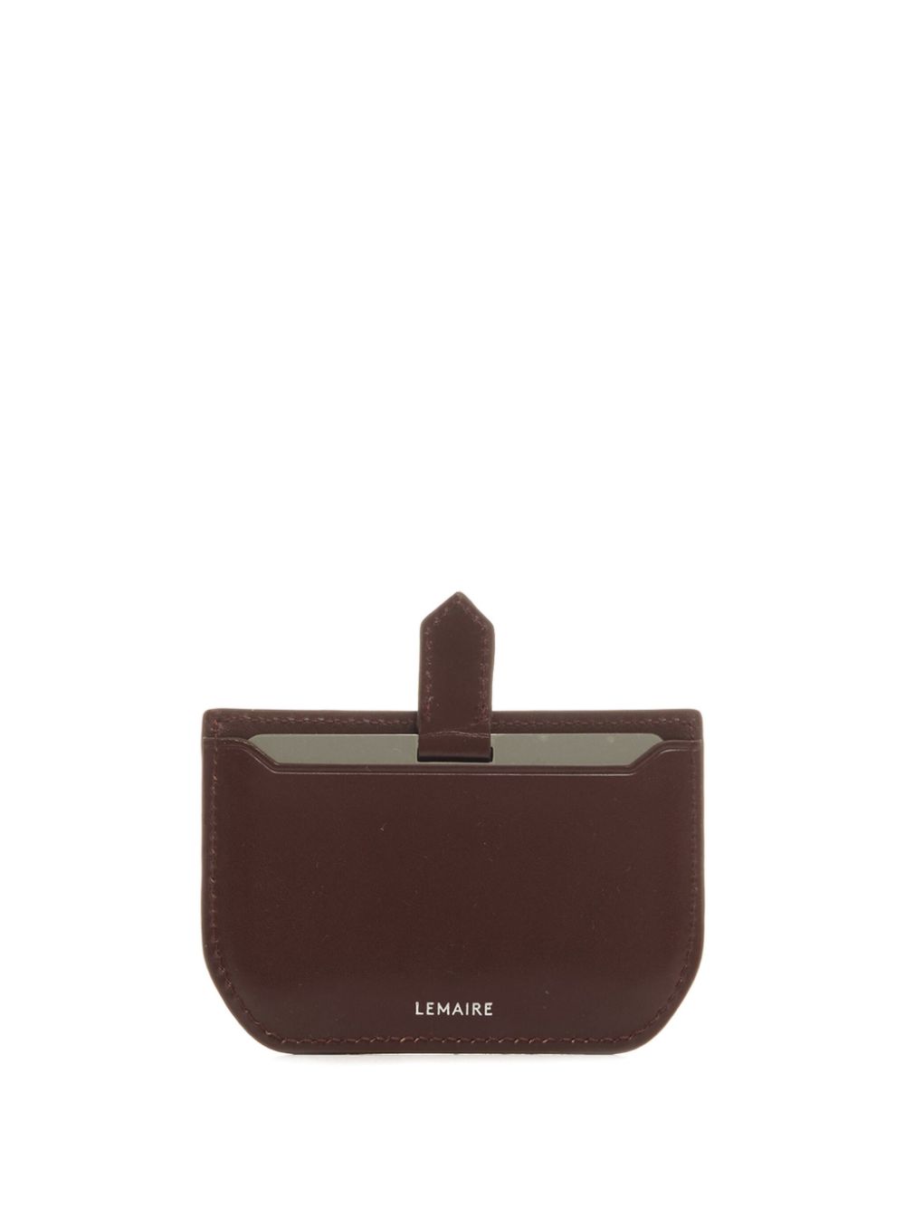 Lemaire Calepin Mirror Cardholder In Brown