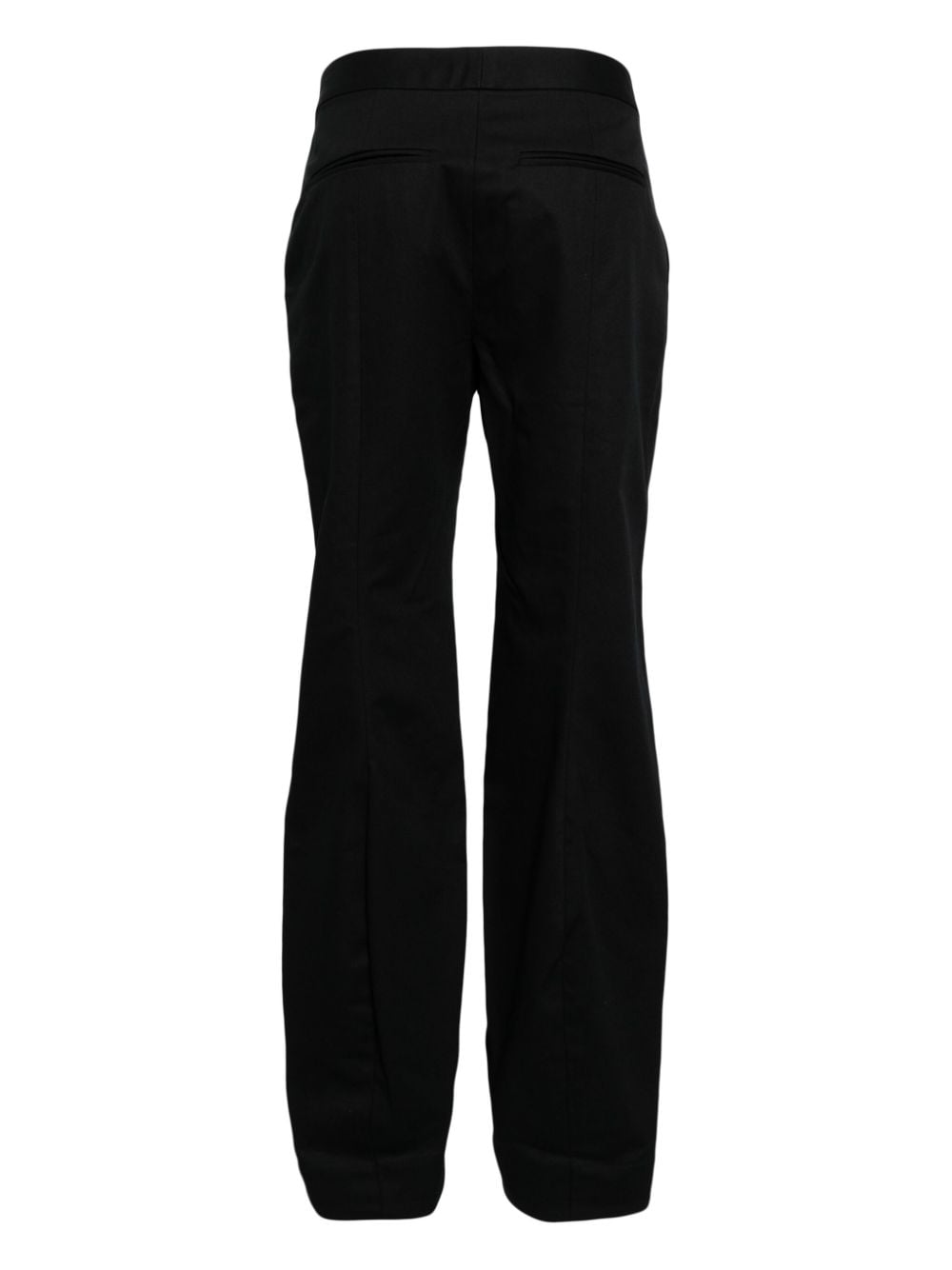 Shop Puppets And Puppets Trumpet Cotton Trousers In Black