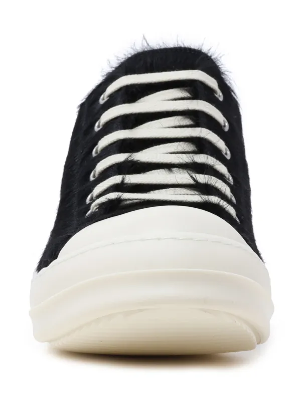Rick Owens Low レースアップ スニーカー | ブラック | FARFETCH JP