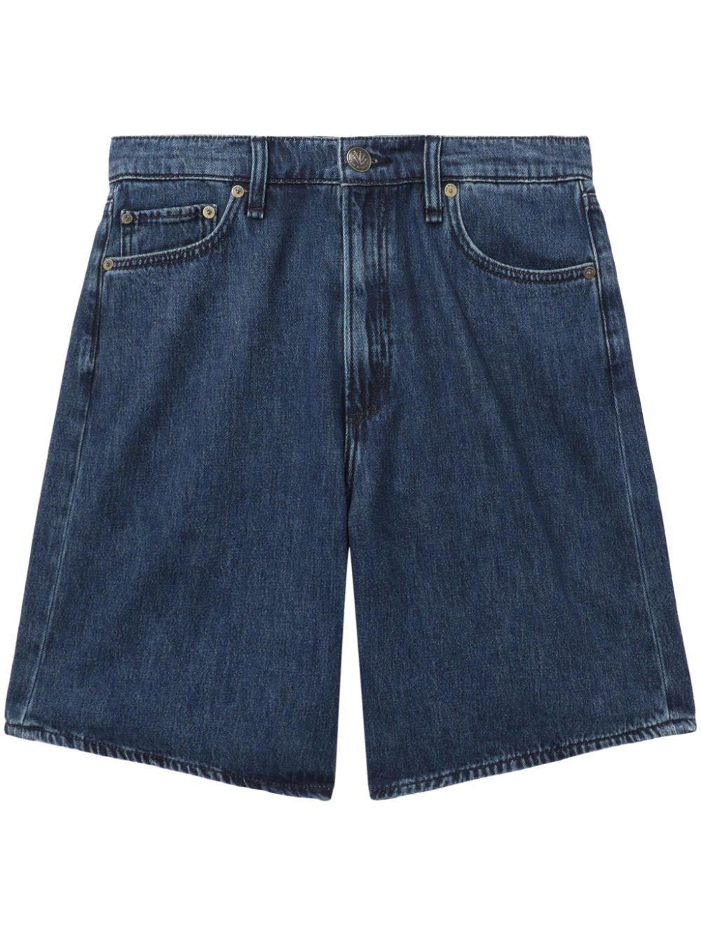Rag & Bone Mckenna Jeans-shorts In Blau