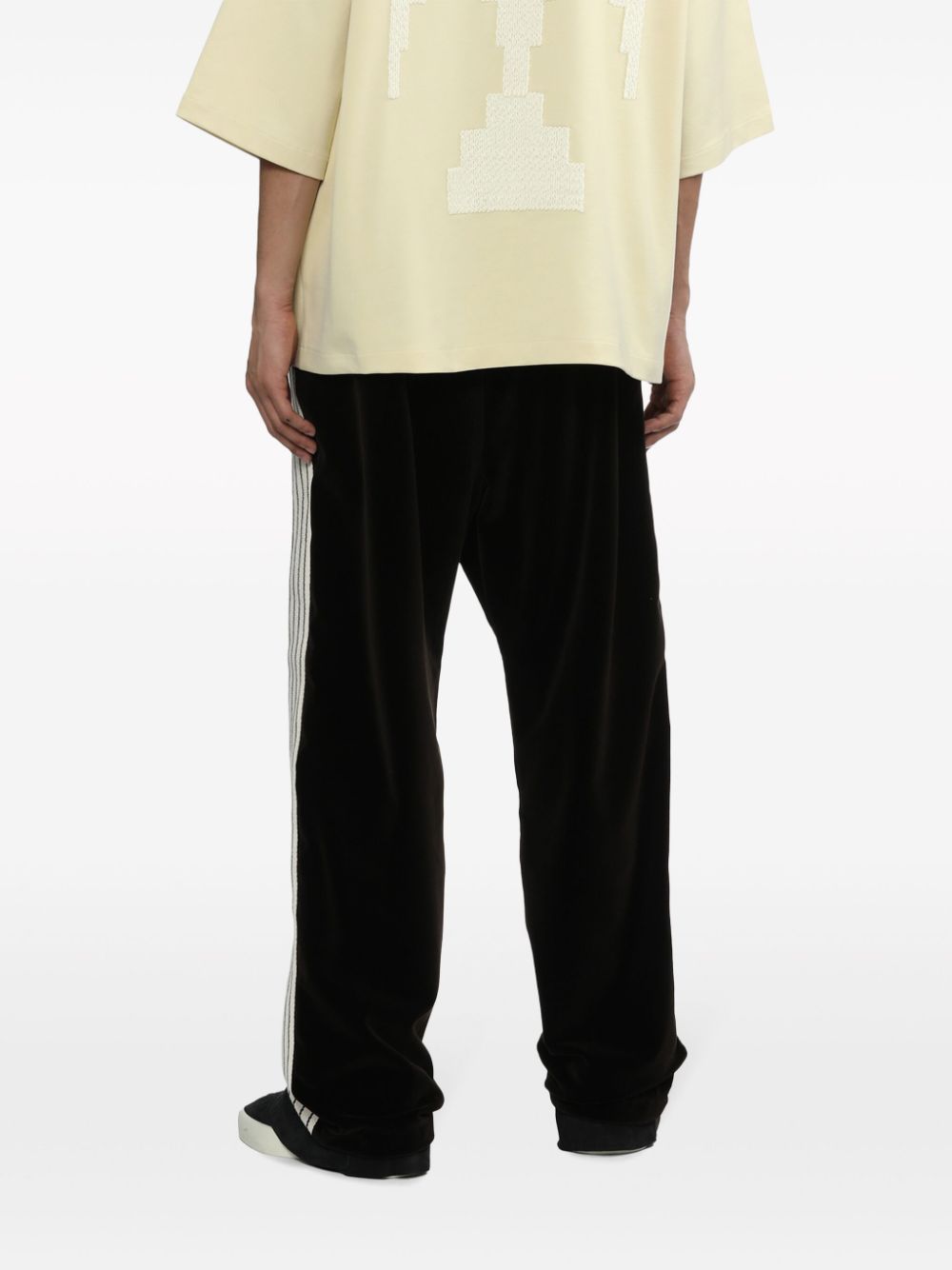 Shop Fear Of God Forum Velvet Track Pants In Black