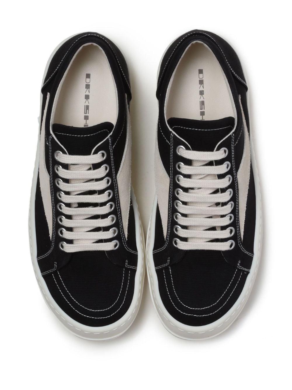 Shop Rick Owens Drkshdw Vintage Low-top Sneakers In Black