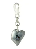 Parts of Four Jazz's Solid Heart keyring - Silver