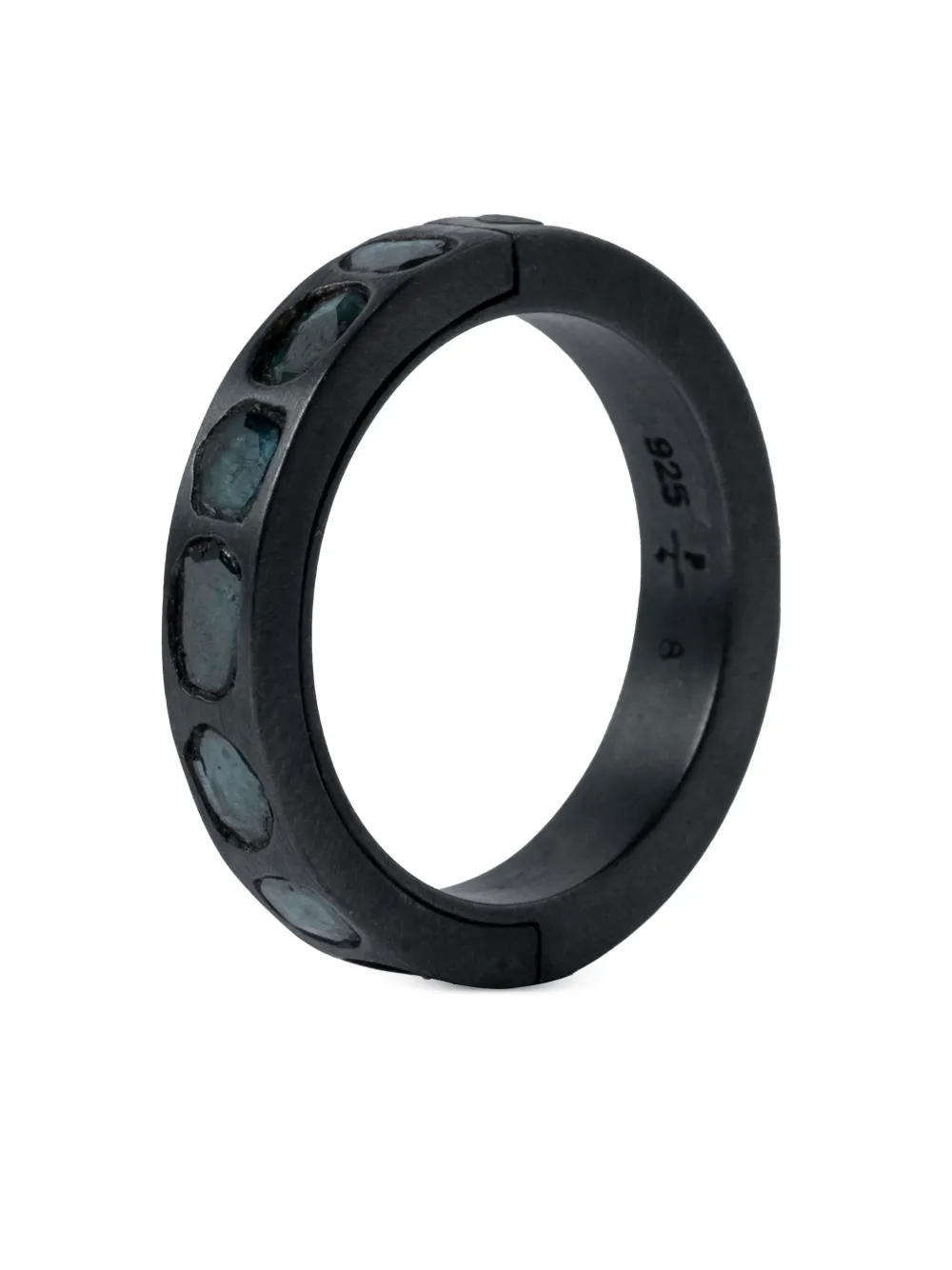 Parts Of Four Sistema Blue-diamond Ring In Silver