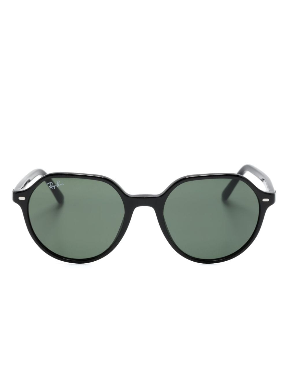 Ray Ban Thalia Round-frame Sunglasses In Black