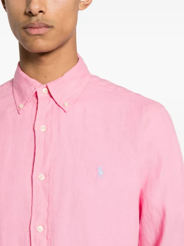 Polo Ralph Lauren Polo Pony リネンシャツ | ピンク | FARFETCH JP