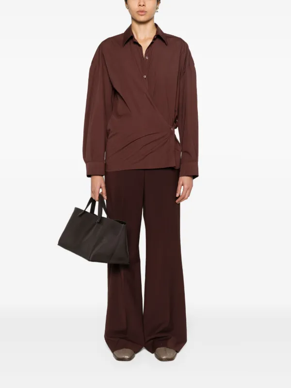LEMAIRE Wrap Poplin Shirt - Farfetch