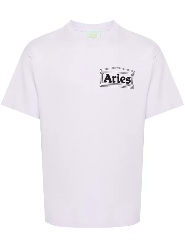 Aries Temple ロゴ Tシャツ | パープル | FARFETCH JP