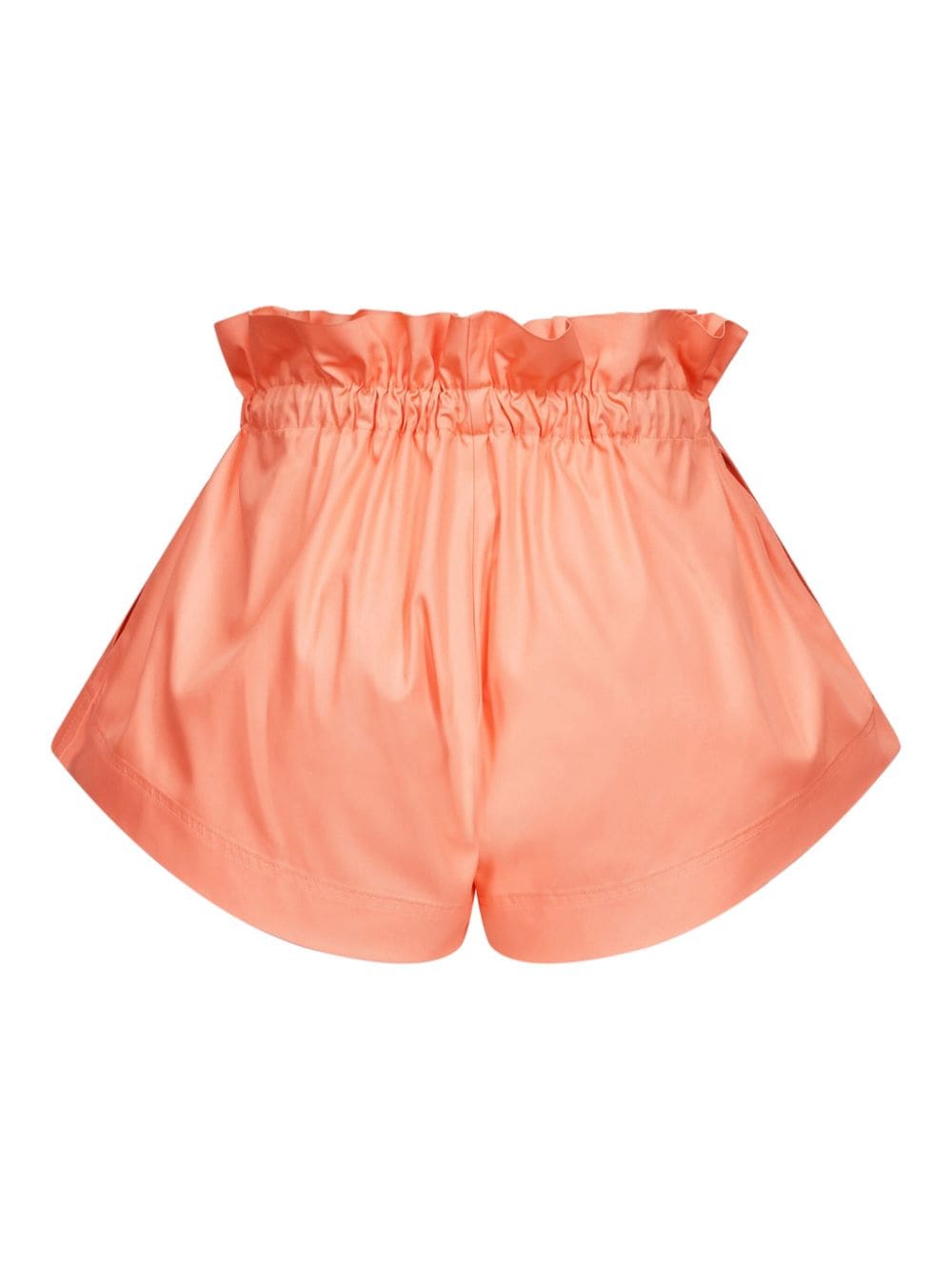 Shop Area Ruffled-waist Track Shorts In Pink