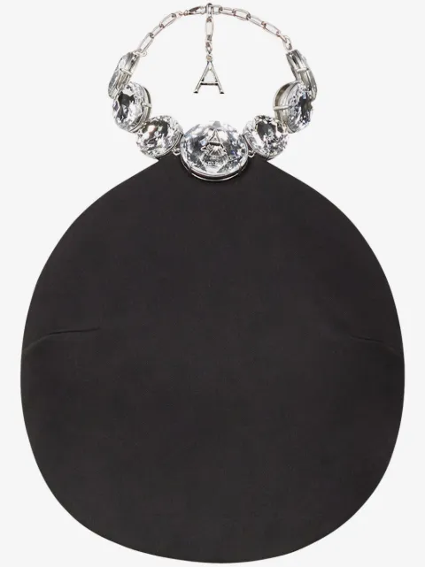 AREA crystal-embellished wool top
