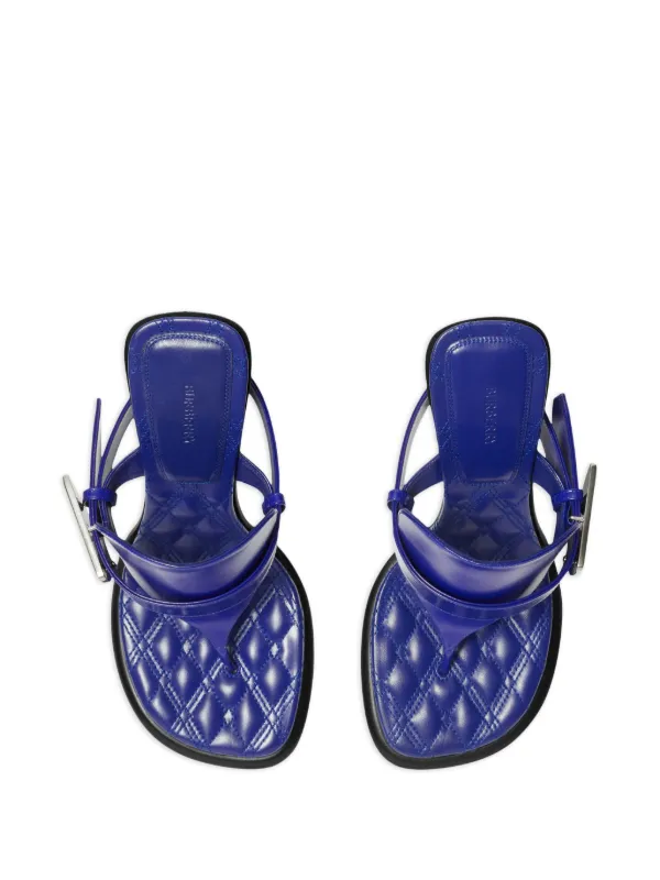 Burberry Bay Leather Sandals Blue FARFETCH GR