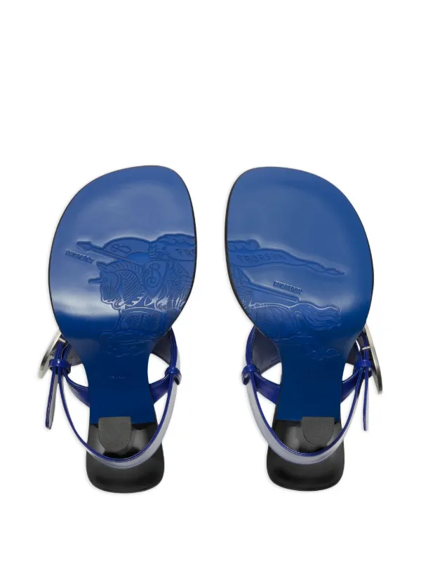 サンダル・ミュール Burberry Lf Bay Sandal Burberry Bay Leather Sandals | Red | FARFETCH