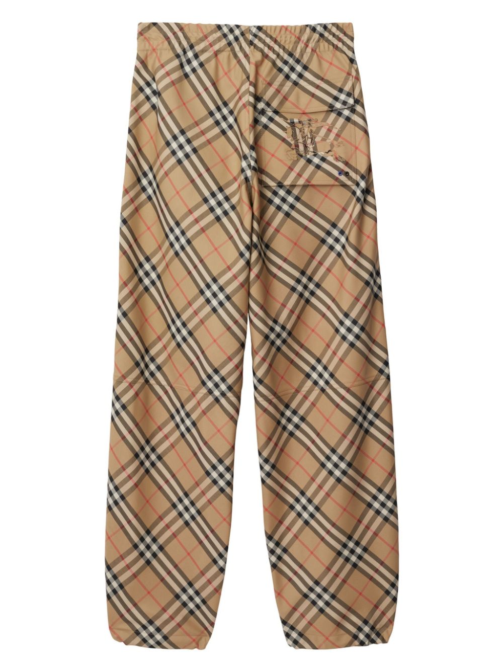 Burberry checked straight-leg trousers Men