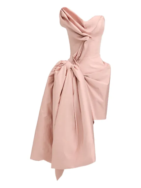 Maticevski bow-detail draped dress