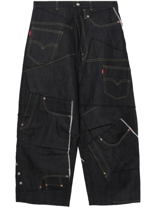 Jean ample à design patchwork - Junya Watanabe MAN - Modalova