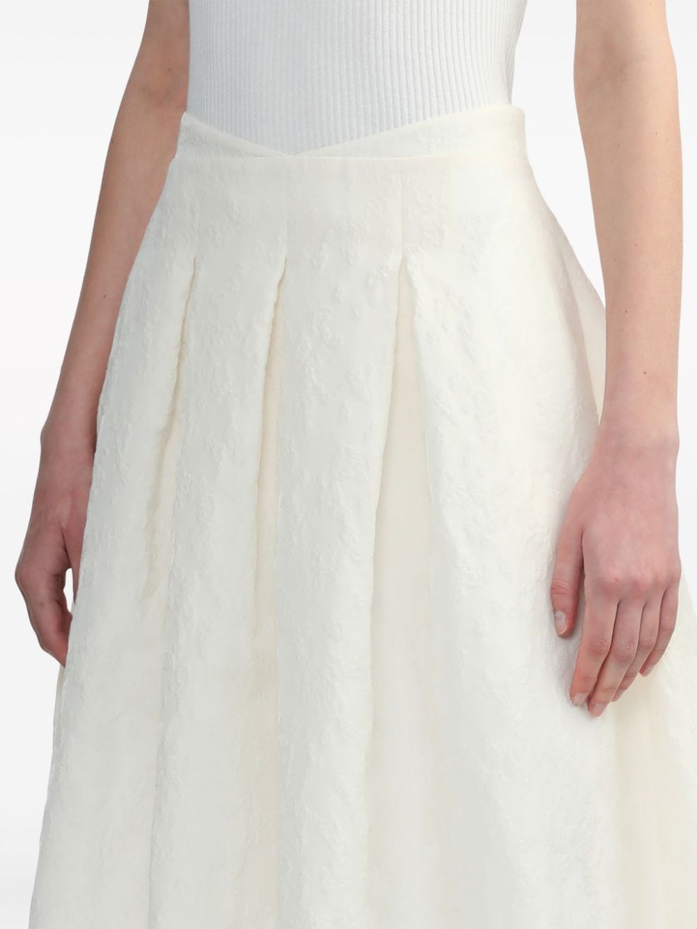 SHUSHU TONG Mini-jurk met kant Wit