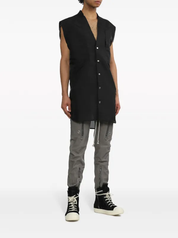 トップス Rick owens Bauhaus cargo vest drkshdw Rick Owens Yellow Bauhaus Vest Rick Owens