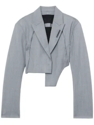 Diesel G-Milla Cropped-Blazer | Grau | FARFETCH DE