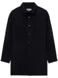 Yohji Yamamoto layered-collar cotton shirt - Black