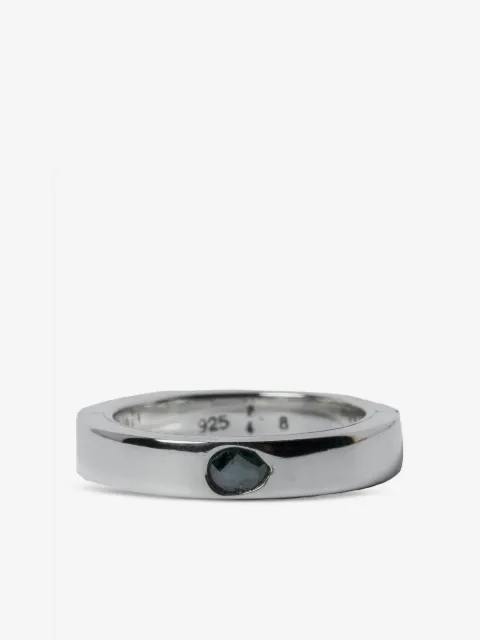 Parts of Four anillo Sistema con diamante azul