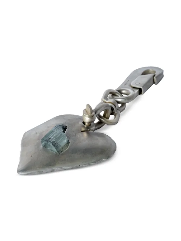Parts Of Four Jazz's Solid Heart Keyring | Silver | FARFETCH