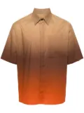 MSGM logo-embroidered cotton shirt - Neutrals