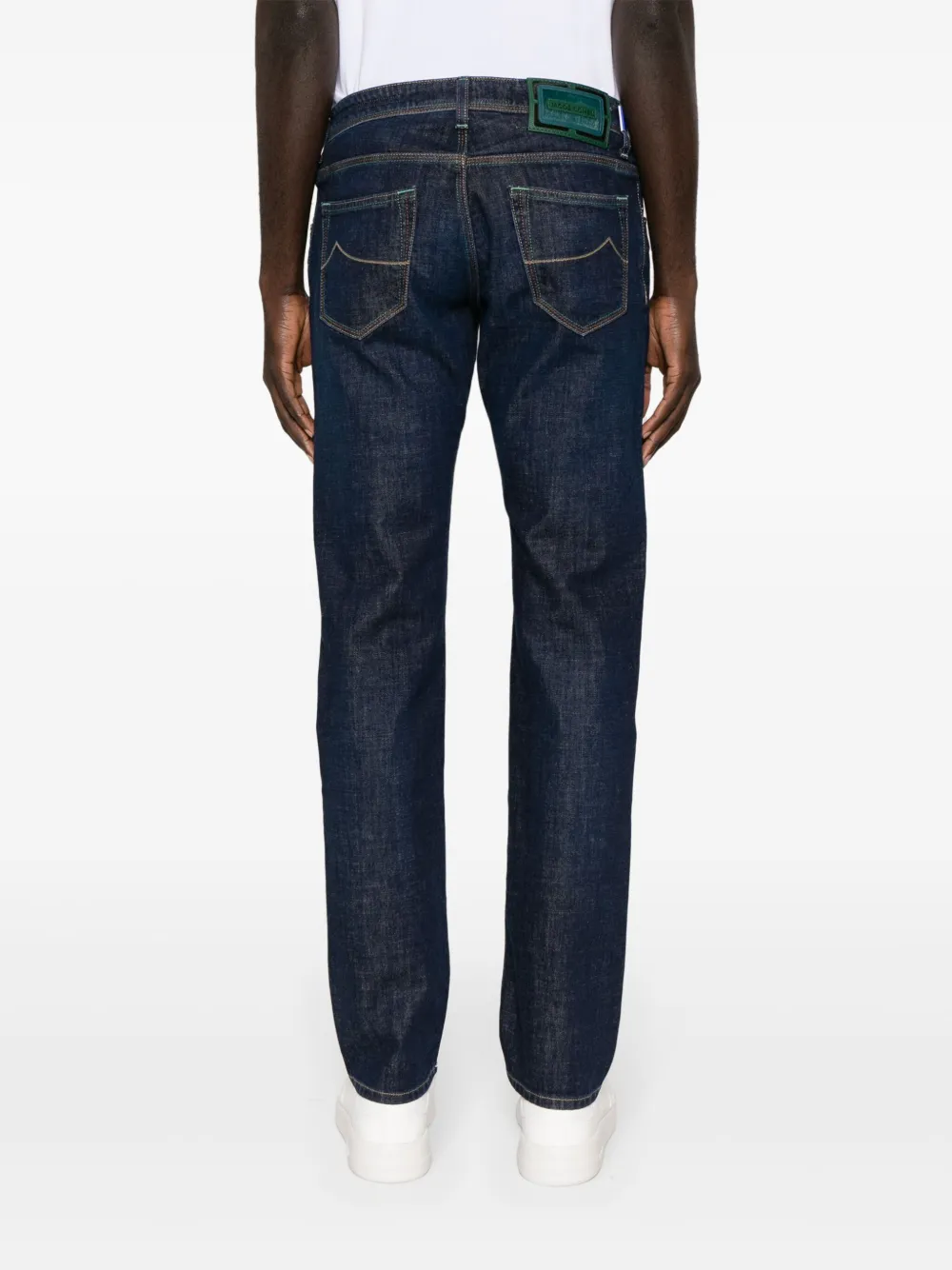 Shop Jacob Cohen Nick Mid-rise Slim-fit Jeans In Blue