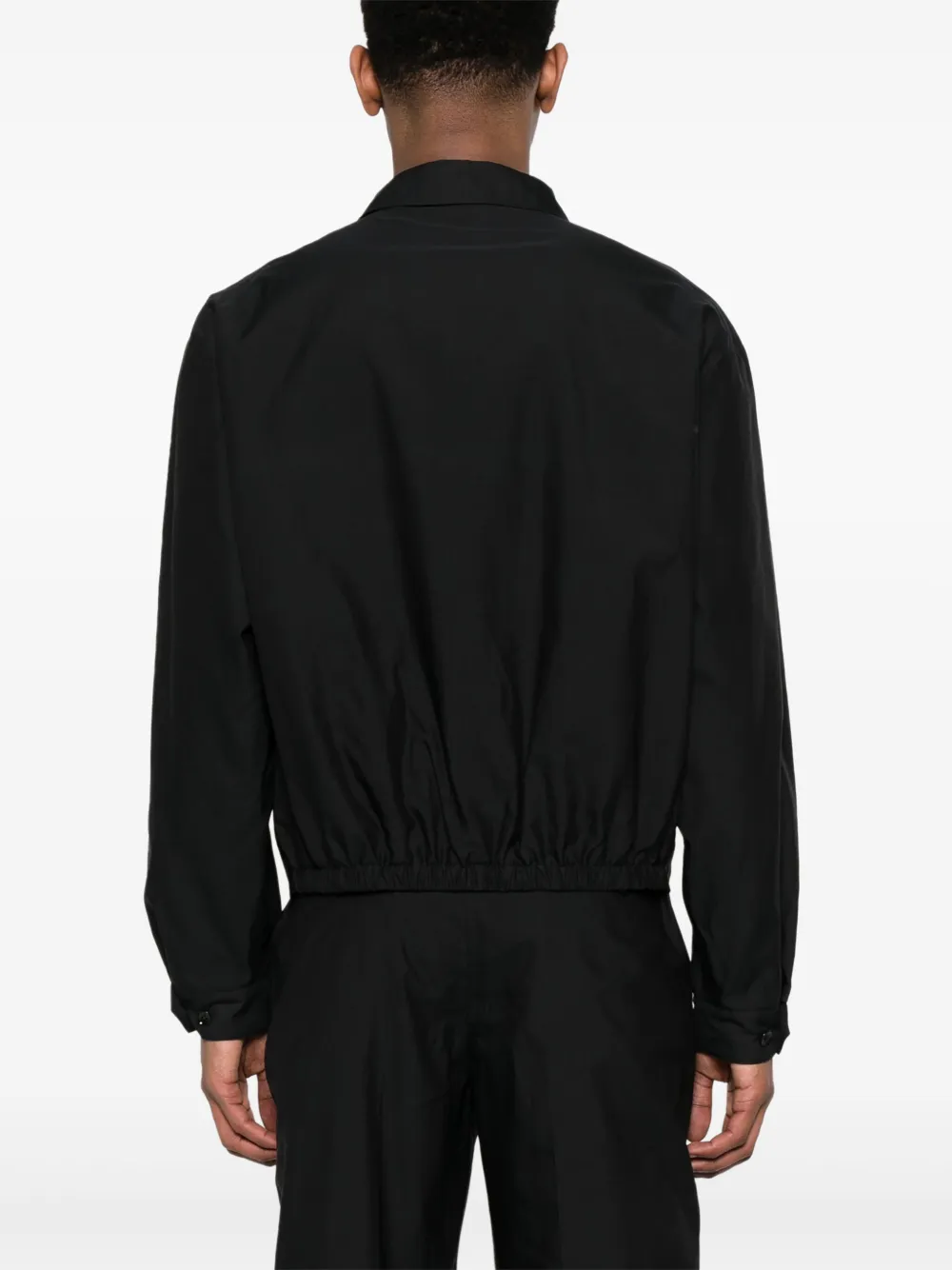 Shop Lemaire Zip-up Jacket In 黑色