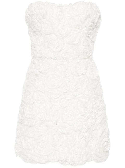 Ermanno Scervino floral-appliqué lace mini dress