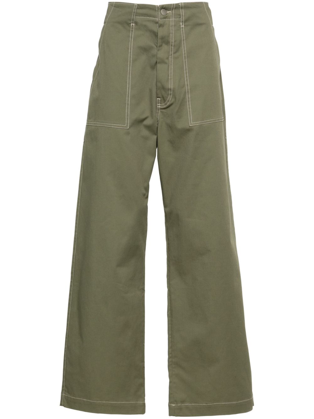 Société Anonyme Super Cargo Wide-leg Trousers In Green