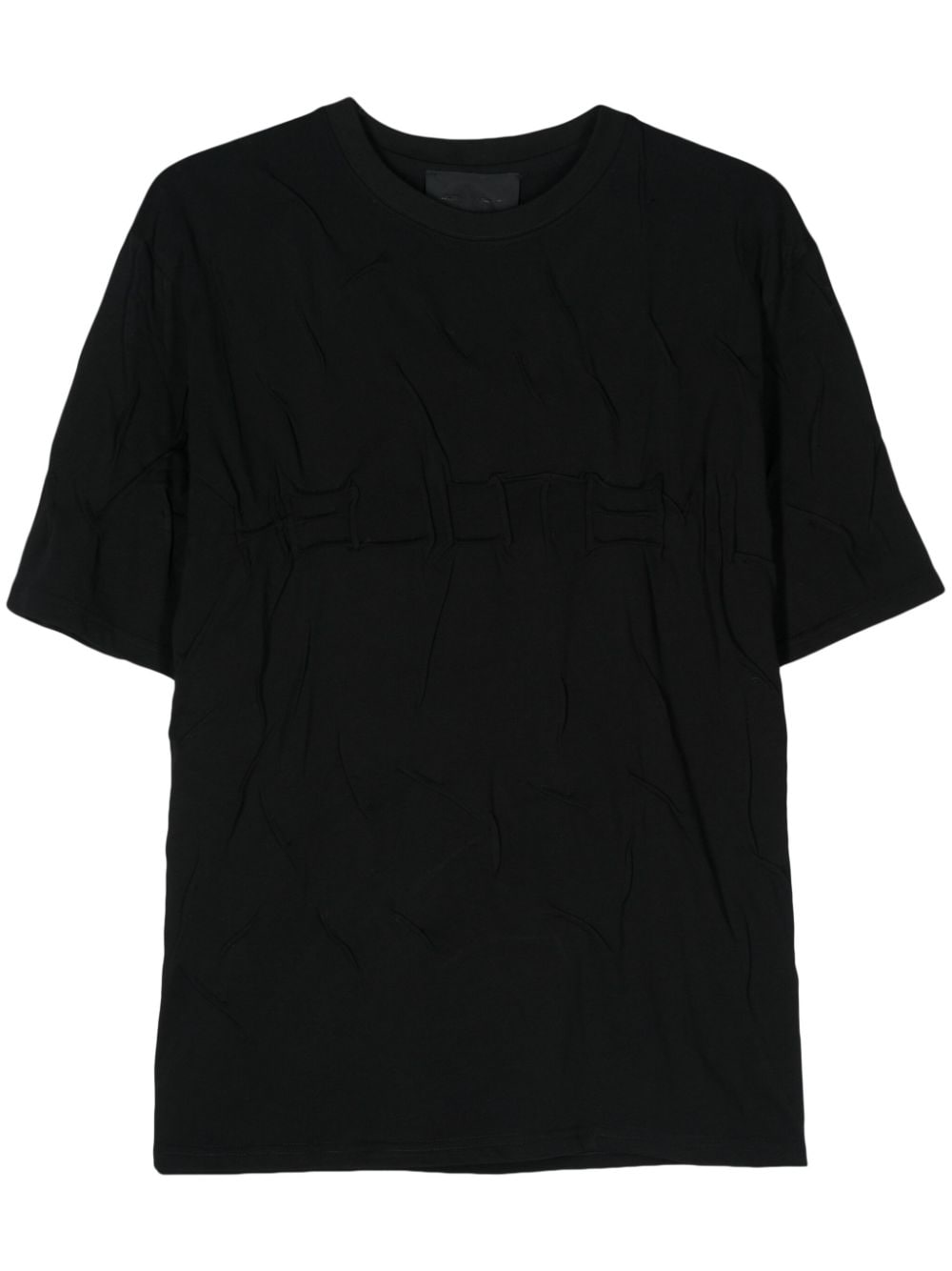 Heliot Emil Quadratic Cotton T-shirt In Black