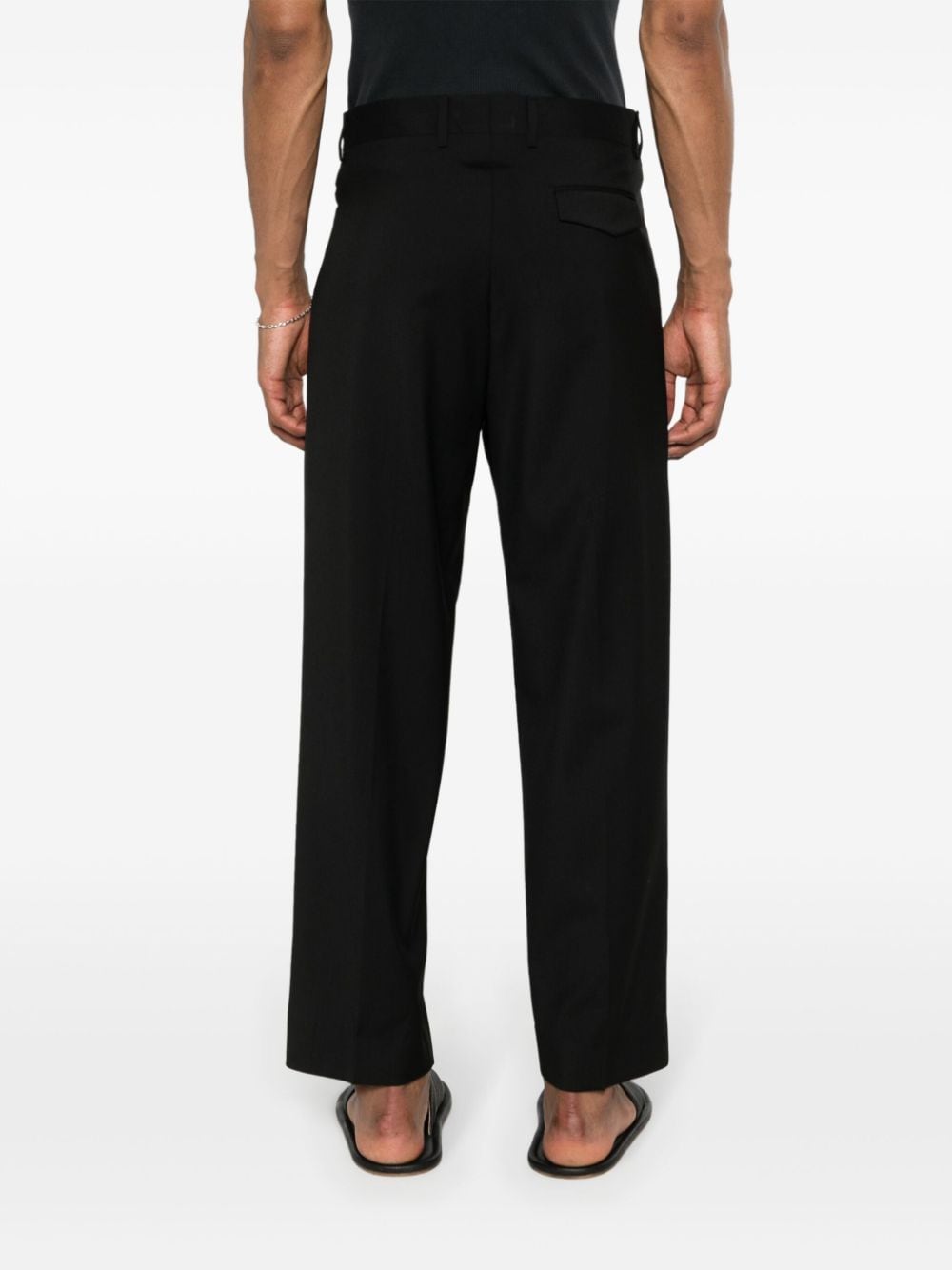 Shop Costumein Vicent Pleat-detail Tapered Trousers In Black