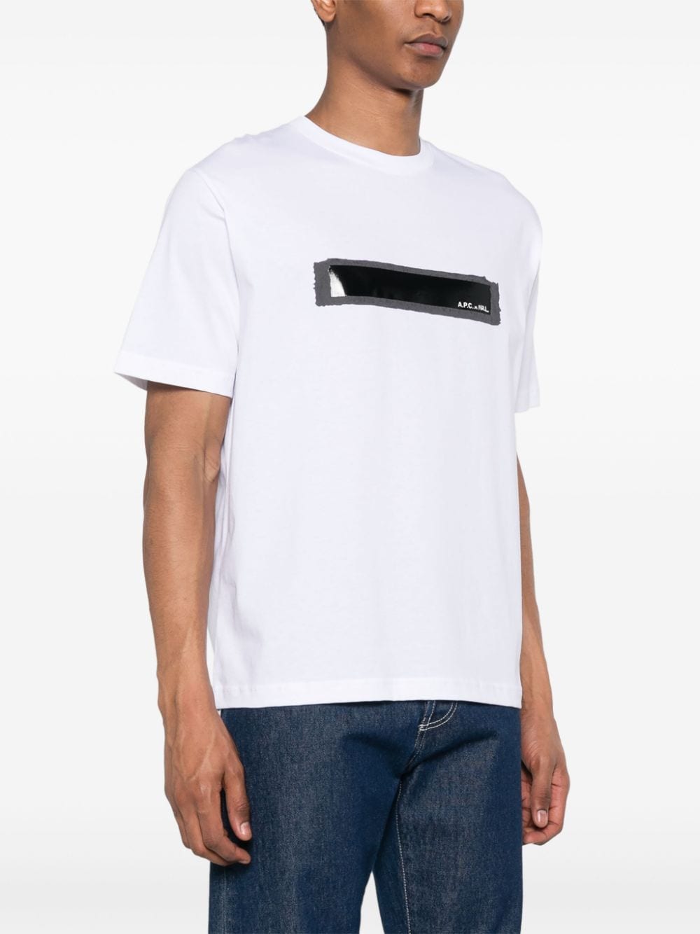 Shop Apc X Nrl Logo-print T-shirt In White