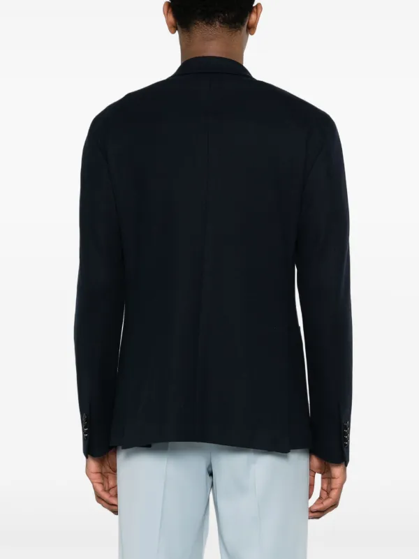 スーツ TAGLIATORE Double-breasted cotton-blend blazer Tagliatore double-breasted Cotton Blazer | Blue | FARFETCH