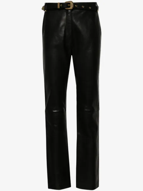 Balmain pantalones de tiro alto y cinturón