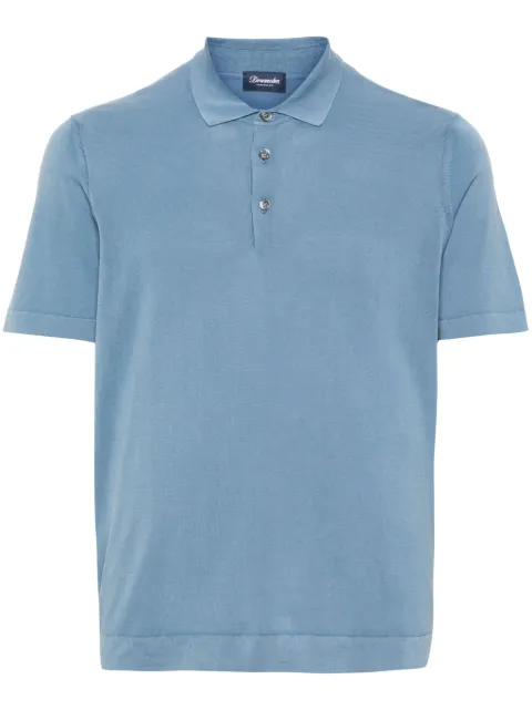 Drumohr playera tipo polo de tejido fino