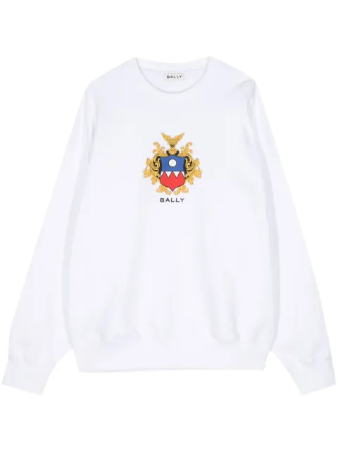 Bally logo-embroidered cotton sweatshirt