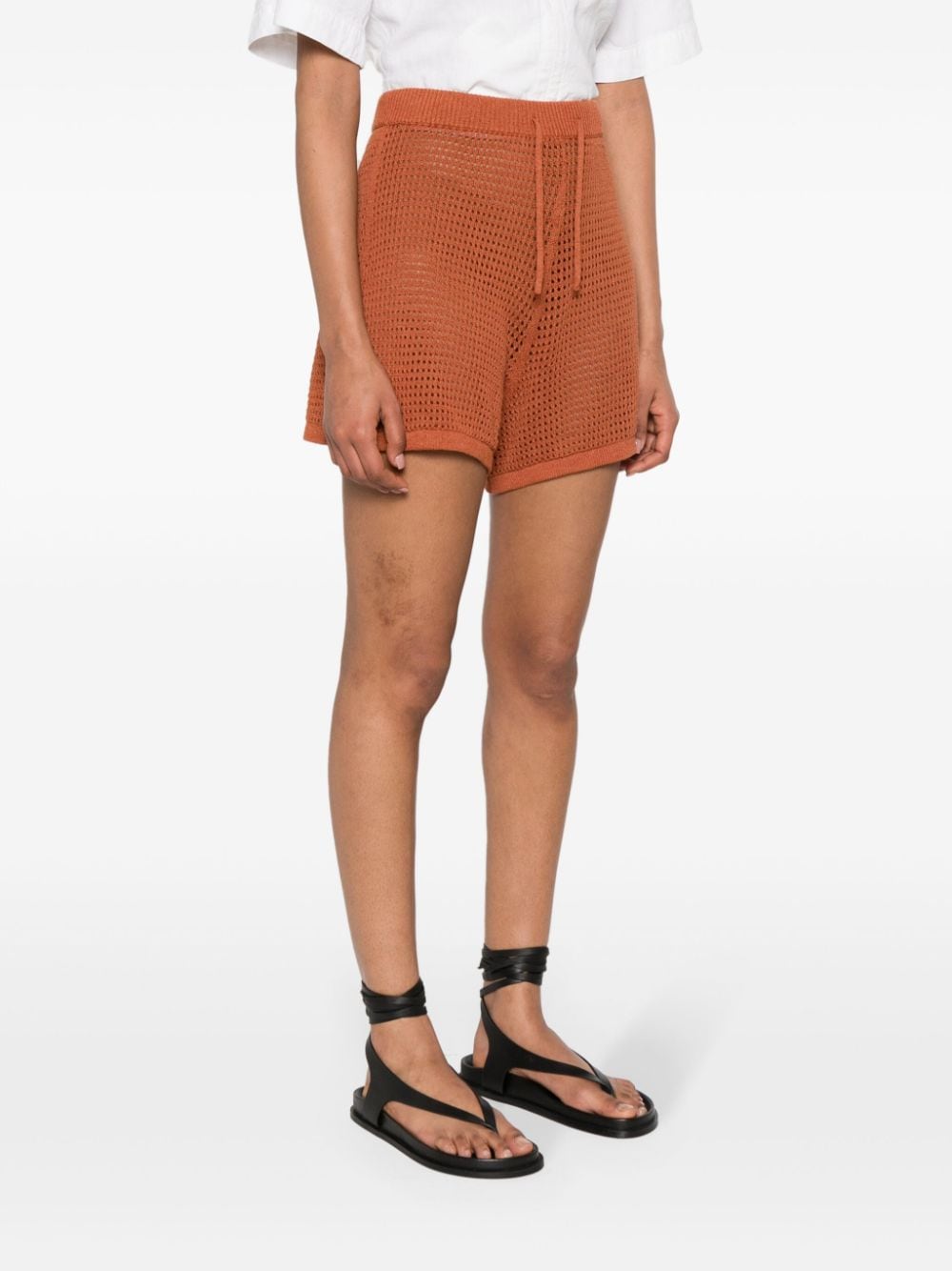 Nanushka Jael gehaakte shorts Oranje