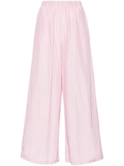 Forte Forte pantalones anchos con motivo de rayas
