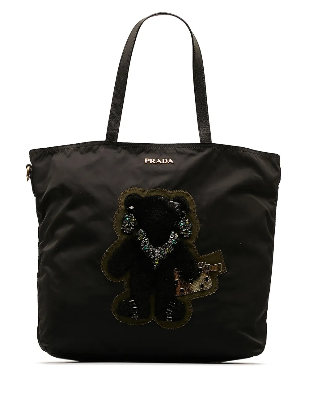 Pre-owned Prada 2021-2022 Beijing Olympics Tote Bag In Black