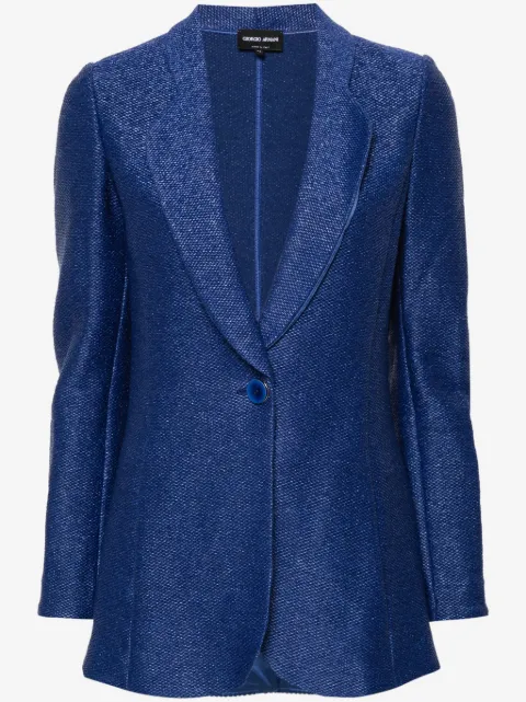 Giorgio Armani patterned-jacquard blazer