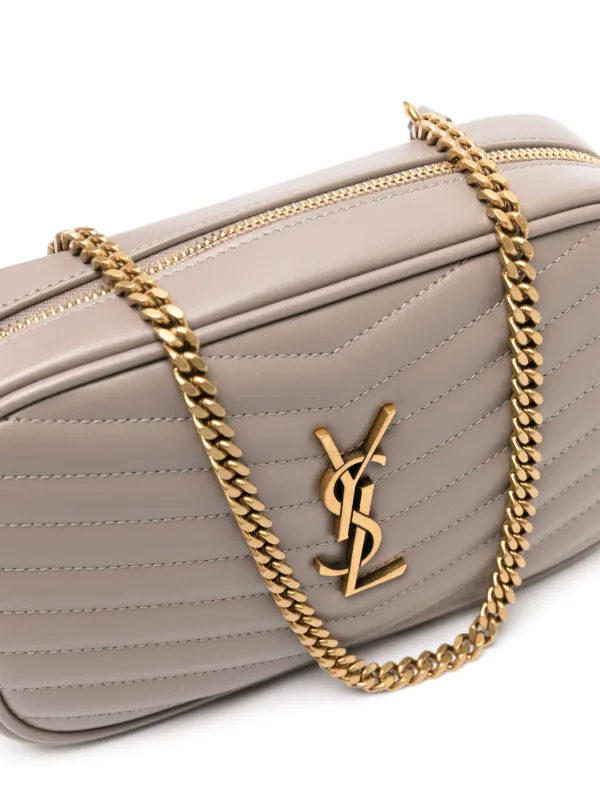 ショルダーバッグ・ポシェット MINI LOU CROSSBODY BAG Saint Laurent Mini Lou Leather Crossbody Bag | Grey