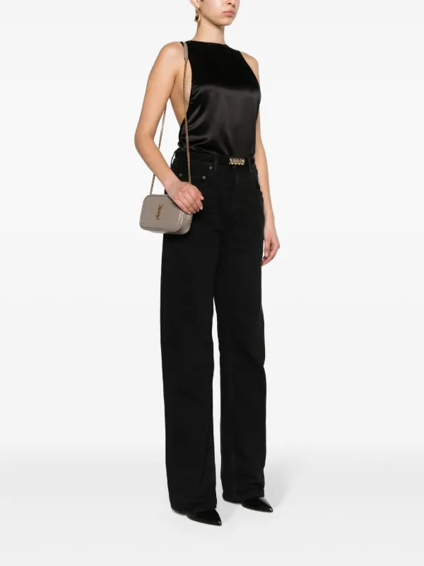 ショルダーバッグ・ポシェット MINI LOU CROSSBODY BAG Lou Mini leather crossbody bag in black - Saint Laurent