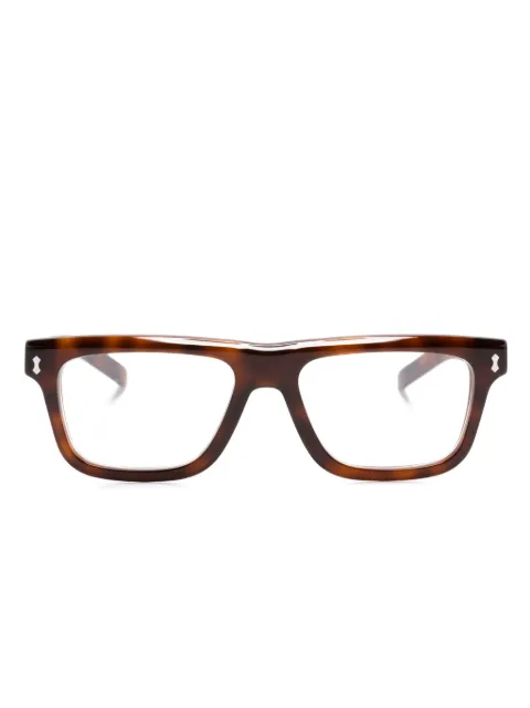 Gucci Eyewear tortoiseshell rectangle-frame glasses