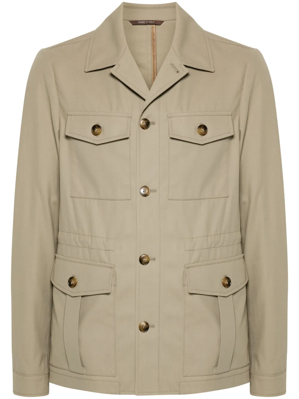 Canali Twill leger jack Bruin