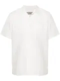 Canali camp-collar linen shirt - White