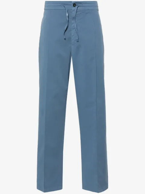 Canali drawstring-waist straight-leg trousers