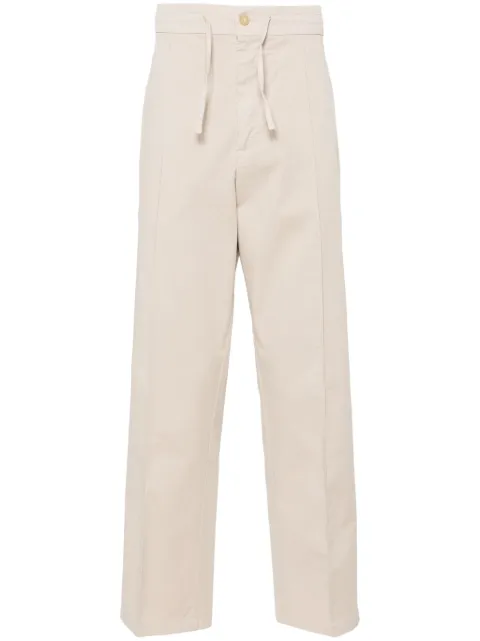 Canali pantalones rectos con cordones en la pretina