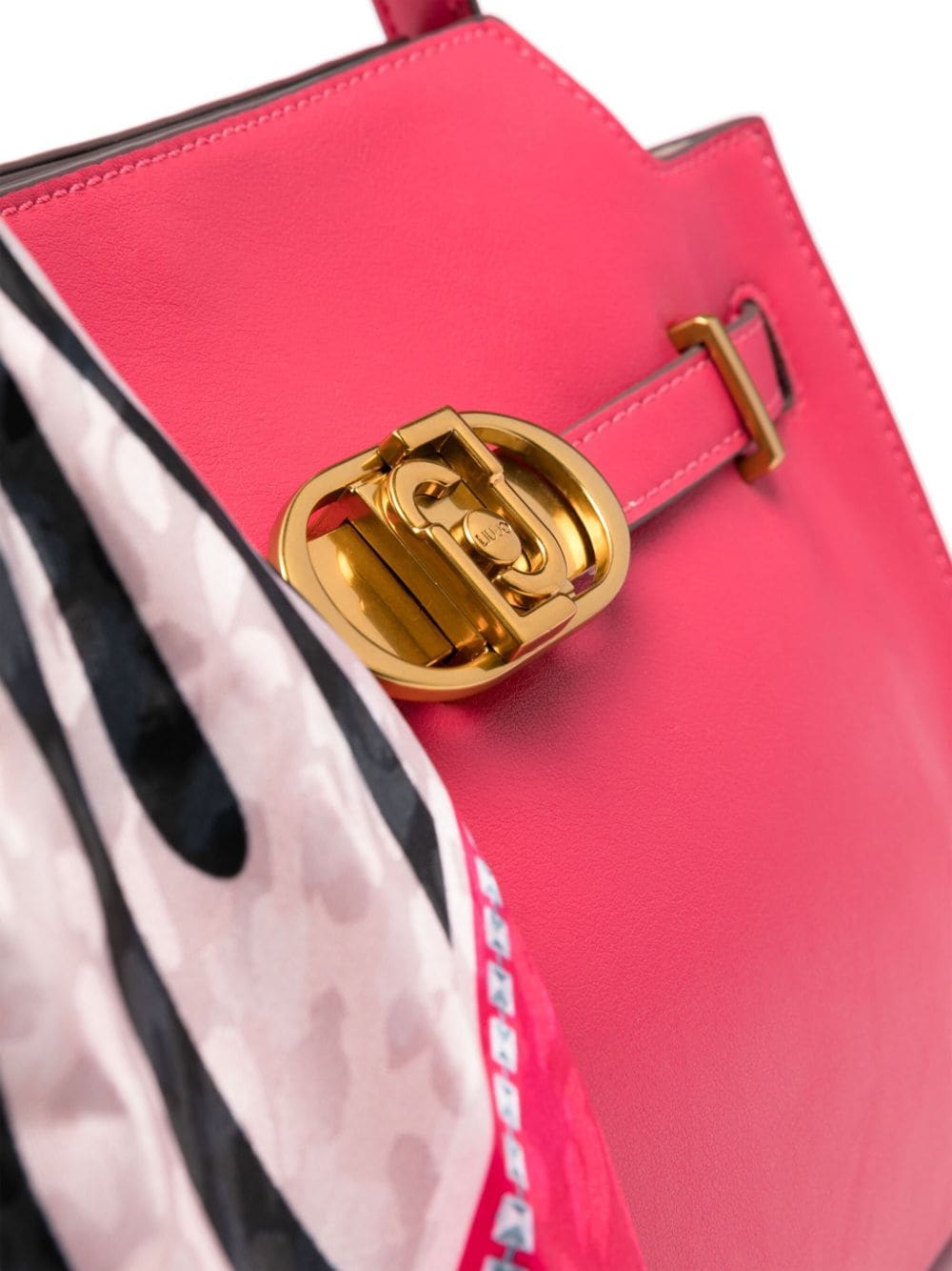 Shop Liu •jo Medium Logo-buckle Tote Bag In Pink