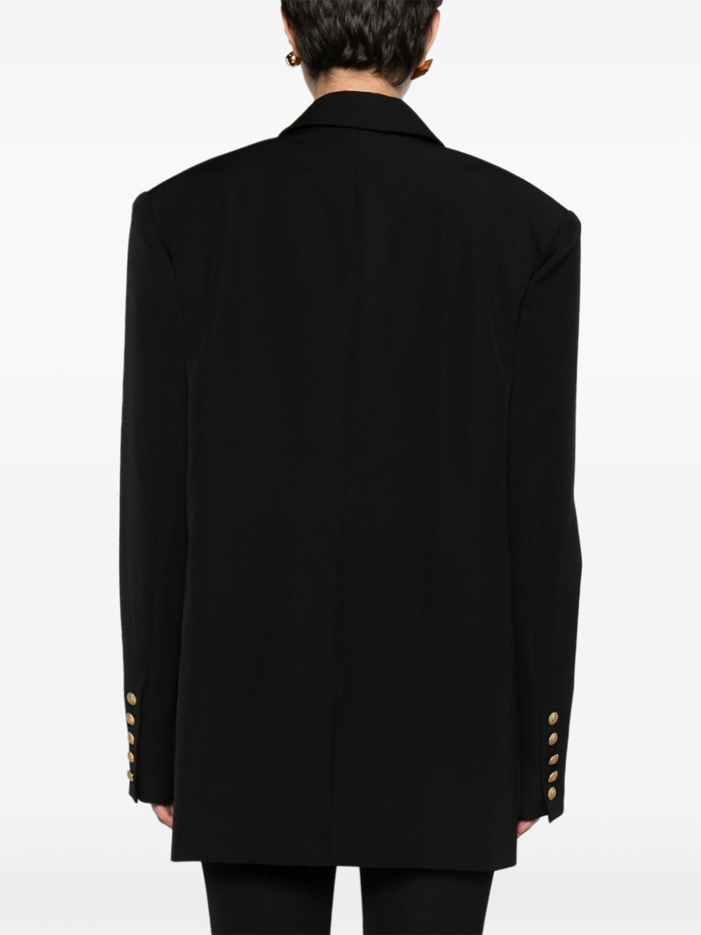 Balmain double-breasted virgin-wool blazer Women